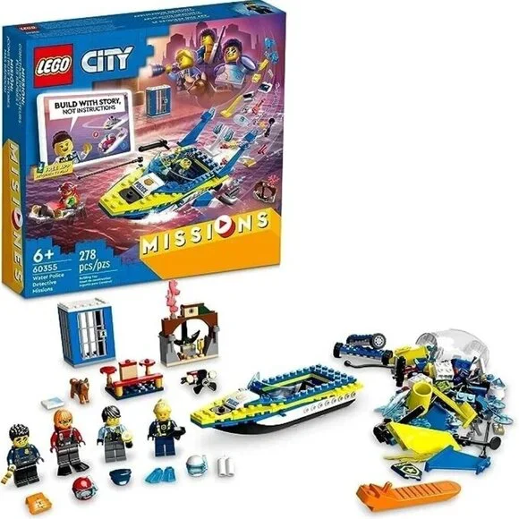 LEGO City 60355 Water Police Detective Missions New Sealed retired