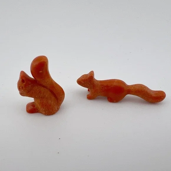 Vintage Playmobil Squirrels Figures Lot of 2 Forest Animal Accessories