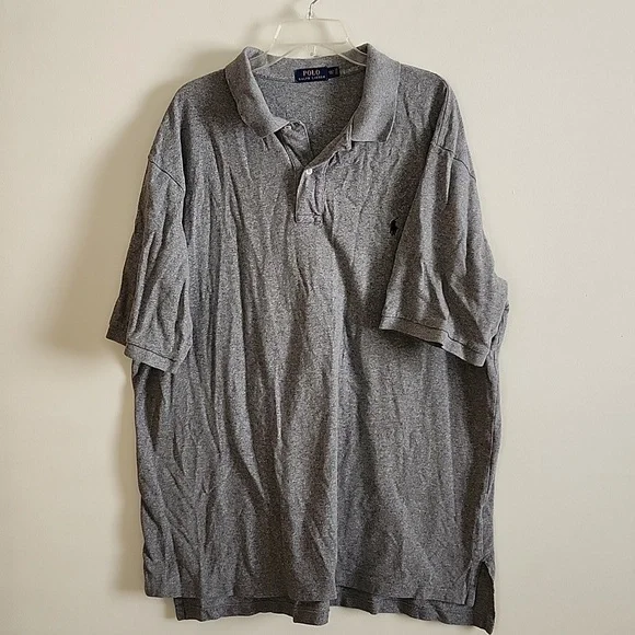 Polo Ralph Lauren Gray Polo Shirt Mens 2XL Tall Classic