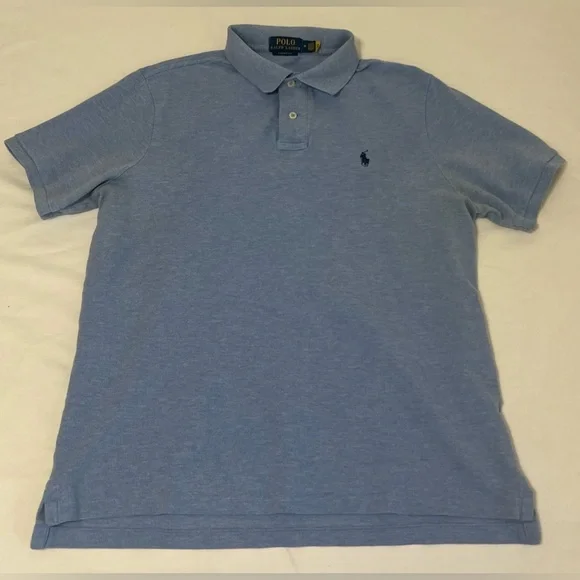 💙 Polo Ralph Lauren Classic Fit Blue Polo Shirt (Men’s Medium)