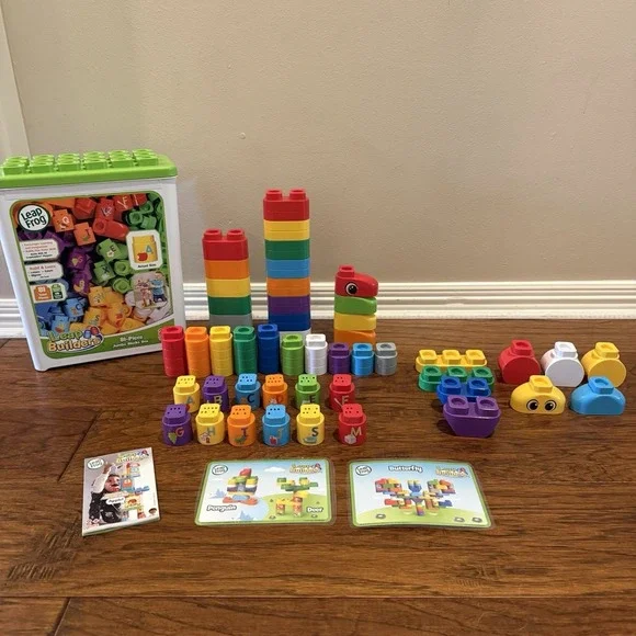 LeapFrog LeapBuilders 79 Piece Jumbo Box, Learning Blocks Toy Missing Letter K