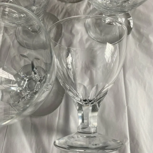 Georgian Rummer Drinking Glass Set of 5