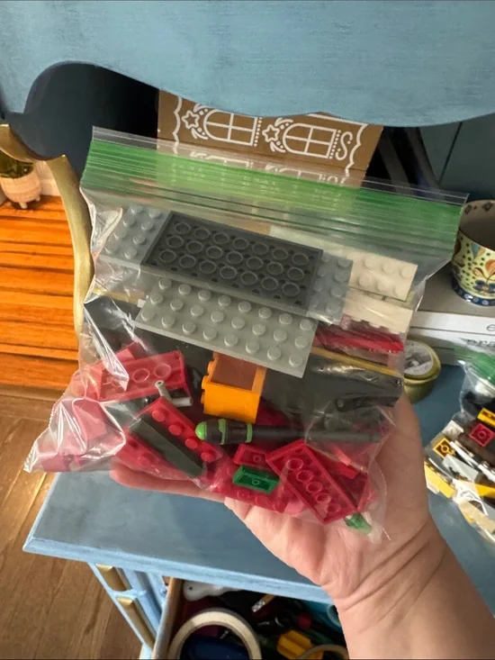 Lego Mixed Red and Gray Building Brick Set - Kids Toys