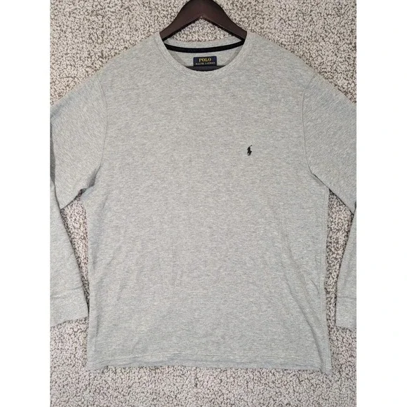 Polo Ralph Lauren Thermal Knit Long Sleeve T-Shirt‎ Men's XL Grey Baselayer