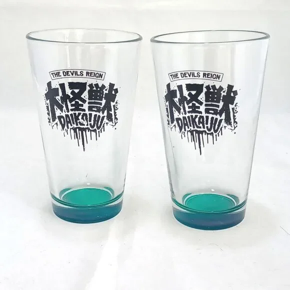 Devils Reign III Daikaiju Pint Beer Glasses Set of 2 Limited Edition Collectible