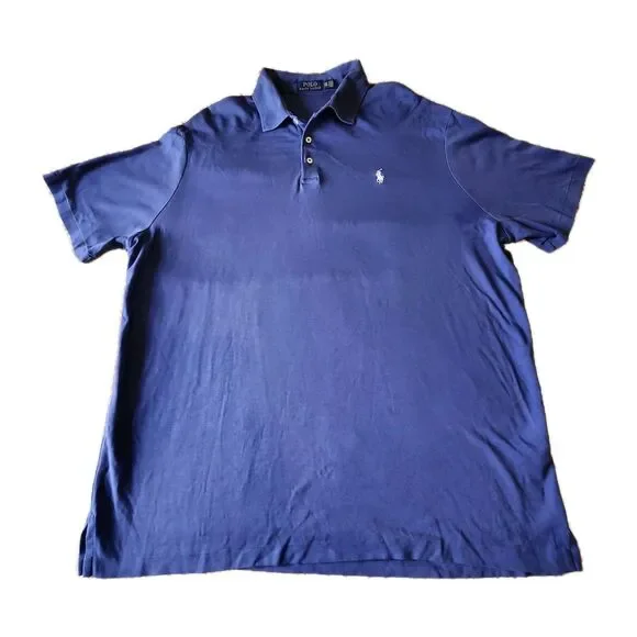 Mens Polo Ralph Lauren Cotton Collared Business Casual Shirt Size 2XL