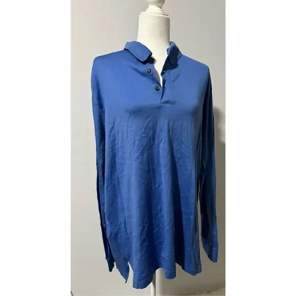 Ralph Lauren Polo Golf long sleeve polo shirt L 100% prima cotton