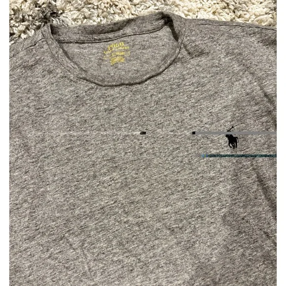 Men's Polo Ralph Lauren Large Gray‎ Long Sleeve Shirt
