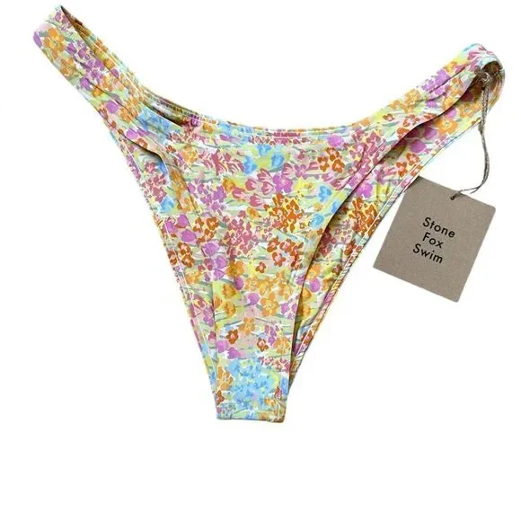 Stone Fox Swim Floral Bikini Bottom L