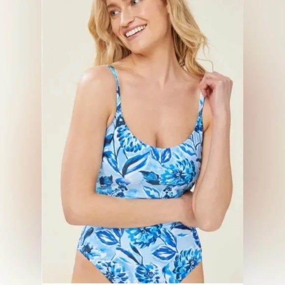 Andie Swim The Amalfi One Piece floral pattern