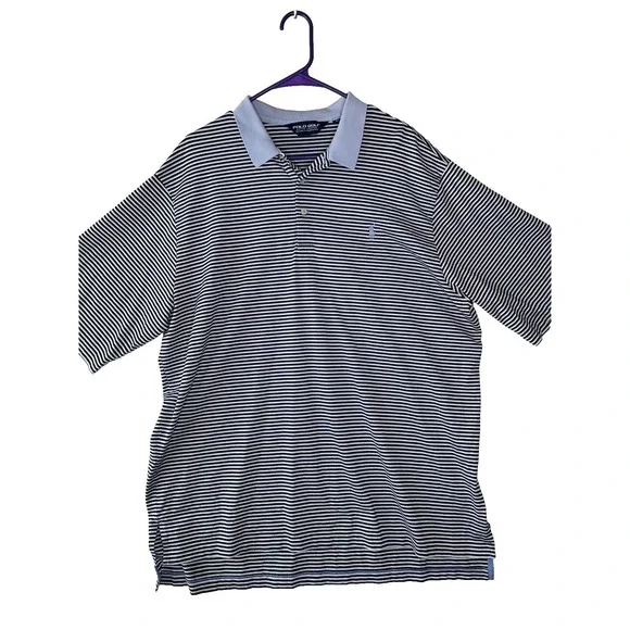 Polo Golf Ralph Lauren Shirt Pima Cotton Polo Stretch Performance Striped XL‎