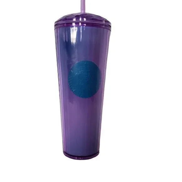 Starbucks 24 oz Purple Kaleidescape‎ Tumbler Summer 2022 Venti