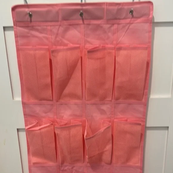 Pink Over-the-Door Organizer