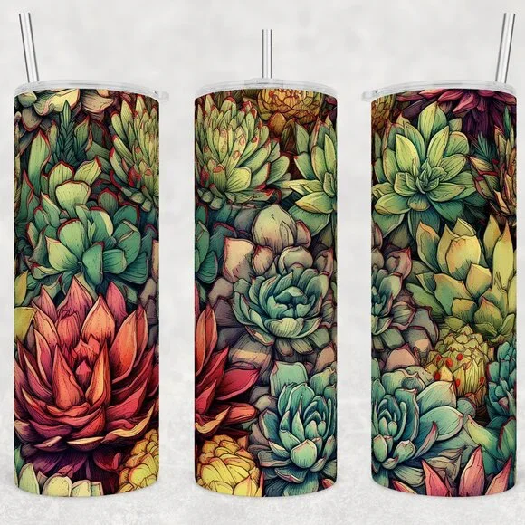 Succulent Metal Insulated Tumbler