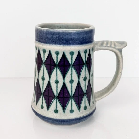 Vintage Jasba Keramik German Stoneware Beer Stein Mug Marked 400 814 W. Germany