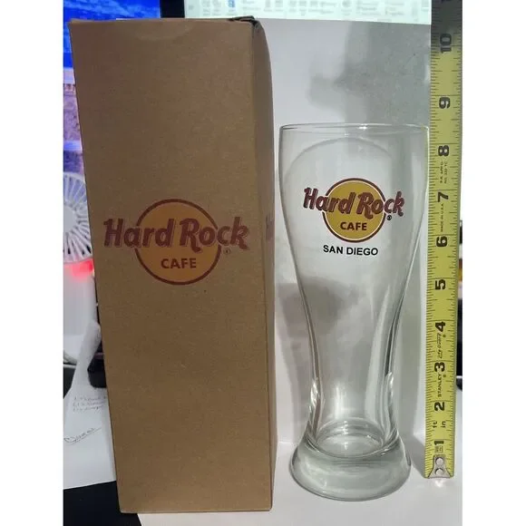 HARD ROCK CAFE PILSNER STYLE‎ BEER GLASS -  San Diego