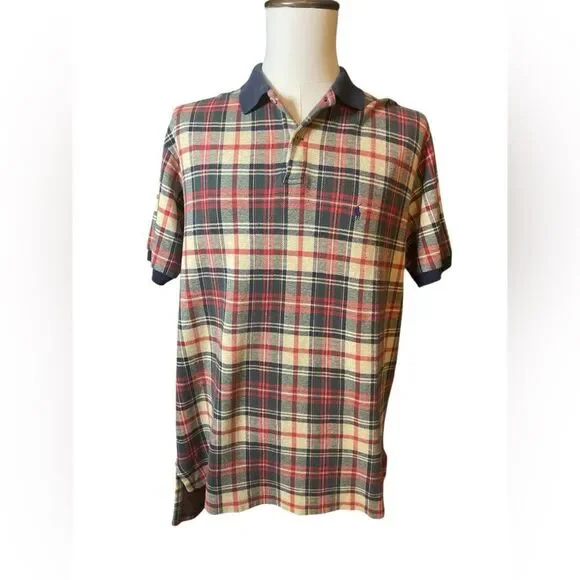 Ralph Lauren Multicolor Plaid Shirt Vintage Polo 90 Tartan Plaid