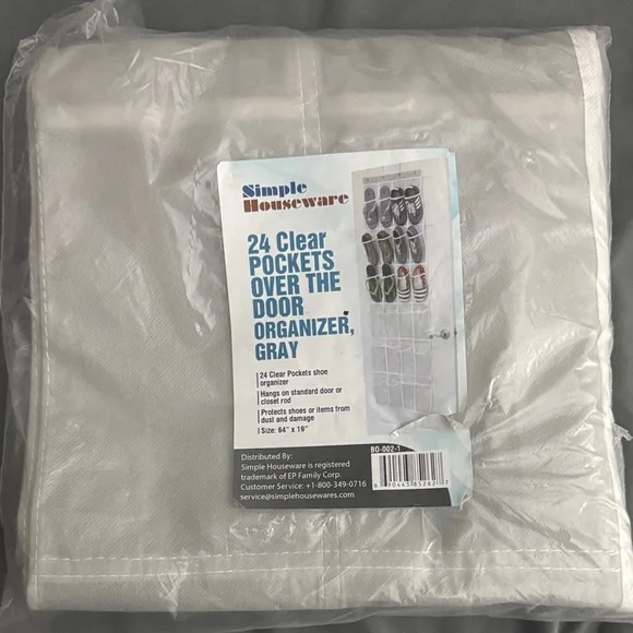 Gray Over the Door Organizer
