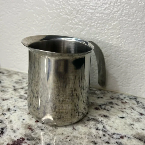 Krups Milk Frothing Pitcher 12 Oz 18-8 Stainless Steel Espresso Cappuccino Latte