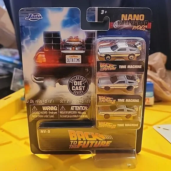 Jada Nano Hollywood Rides Back to the Future 1, 2, & 3 Time Machine Micro 1.65
