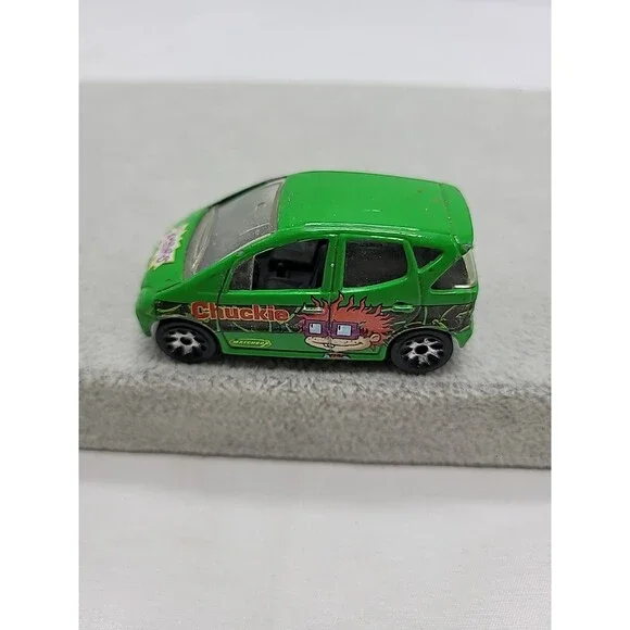 Vintage Matchbox Rugrats MERCEDES-BENZ A-CLASS Chuckie Finster Green 1998 Mattel