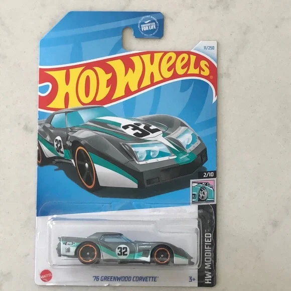 76 Greenwood Corvette Gray and Green