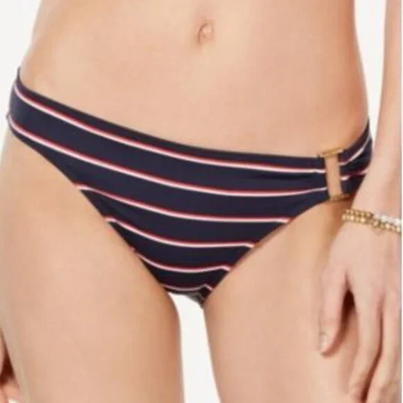 Lauren Ralph Lauren Dylan Striped Hipster Bikini Bottoms
