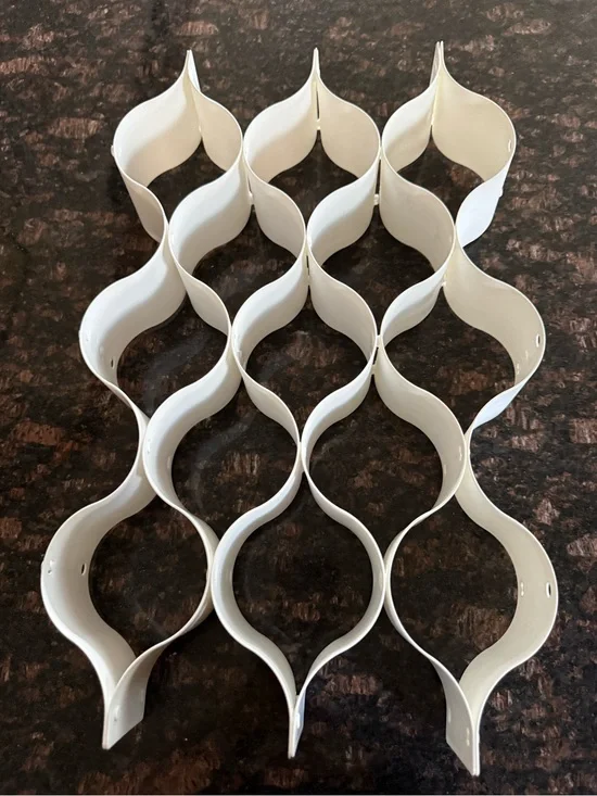 6 pcs White Plastic Separator Drawer Organizer Divider