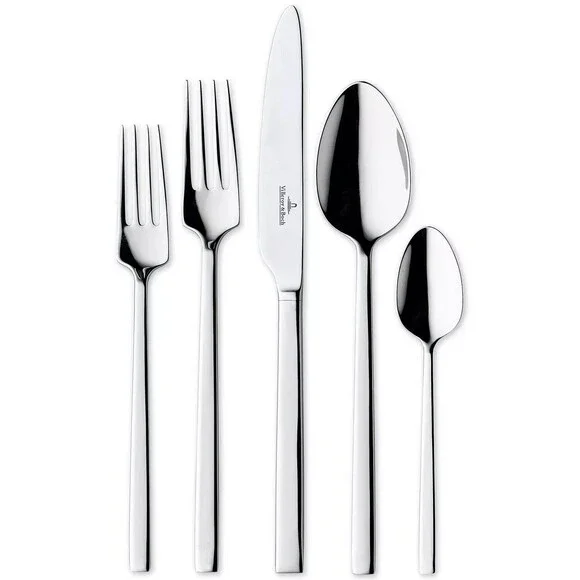 Villeroy & Boch 1748 La Classica 5 Piece Stainless Steel Flatware Set new