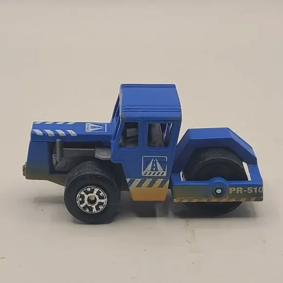 Vintage 1979 Matchbox Blue Road Roller PR-510