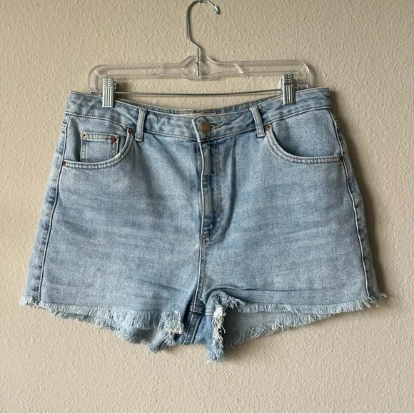 Topshop Moto Mom Denim Shorts