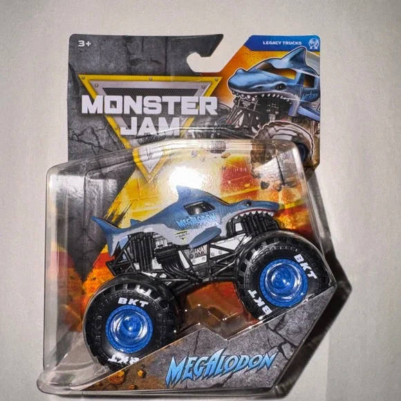 Monster Jam Megalodon‎ Legacy Trucks Series 45 1:64 Scale Die-Cast Blue Shark