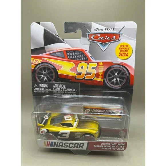 Disney Pixar Cars NASCAR Carstin Ace Dillon Gold Diecast Metal 2024 HYB65 HXW34