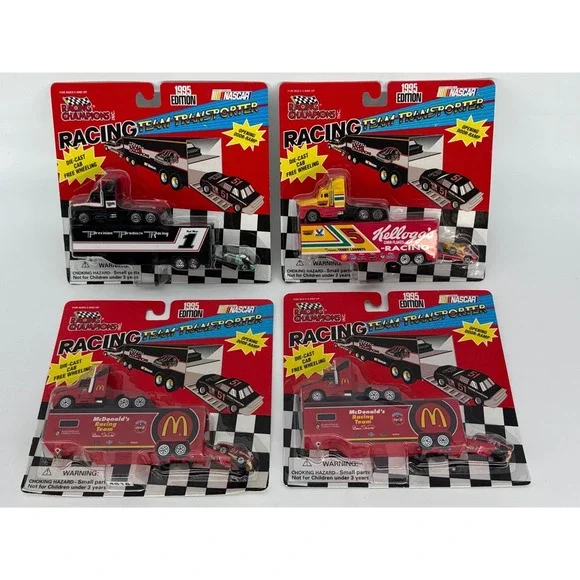 Racing Champions NASCAR Transporter Lot McDonalds Kelloggs #1 #94 1995 Apparel