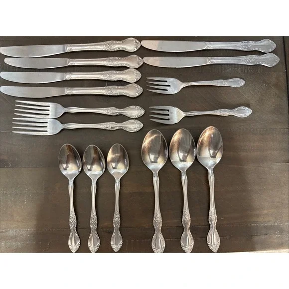 Reed & Barton Rebacraft Candace-Andrea Tablespoons Stainless Set‎ of 16
