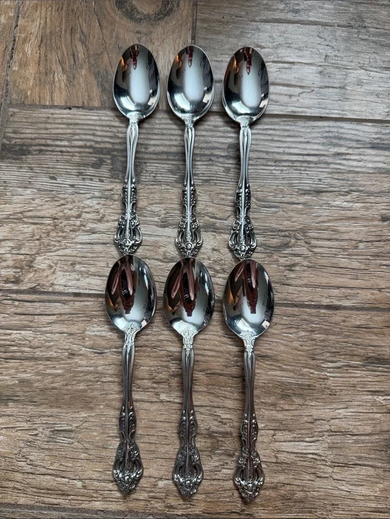 Oneida Spoons Michelangelo stainless set of 6 six