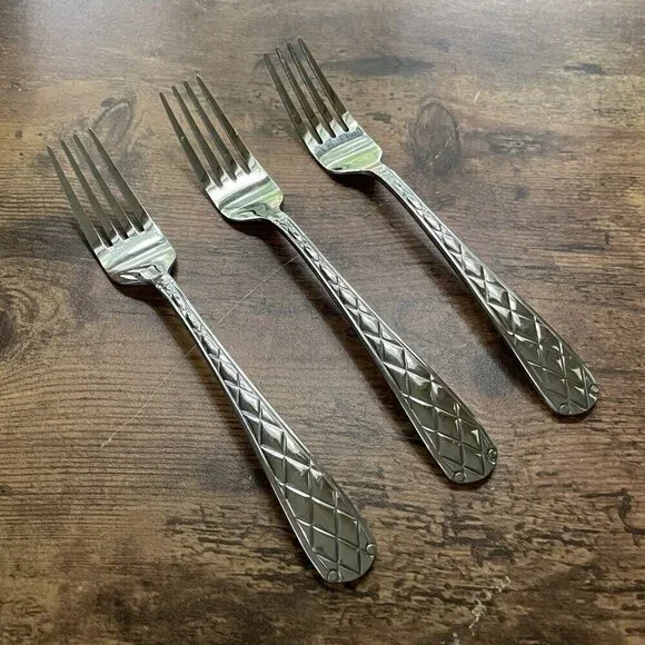 Bombay Casabella Dinner Fork Set of 3 Stainless Steel 8