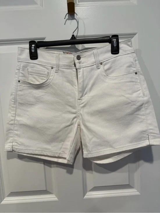 Levi's White Denim Jean Shorts