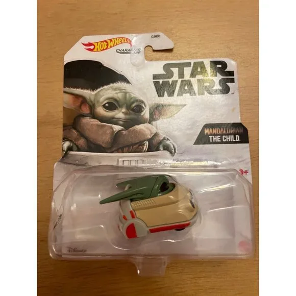 New Mattel Hot Wheels 🛞 Disney Star Wars The Mandalorian The Child Die Cast Car