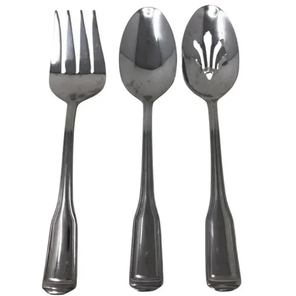 Hamilton Silversmiths American Classic Stainless 3 Piece Serving Set Flatware