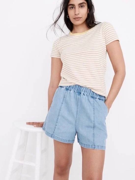 Madewell Easy Denim Pull On Shorts