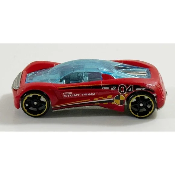 Hot Wheels Nitrium Toy Car Kids 1:64 Red Stunt Team 04 Diecast F23