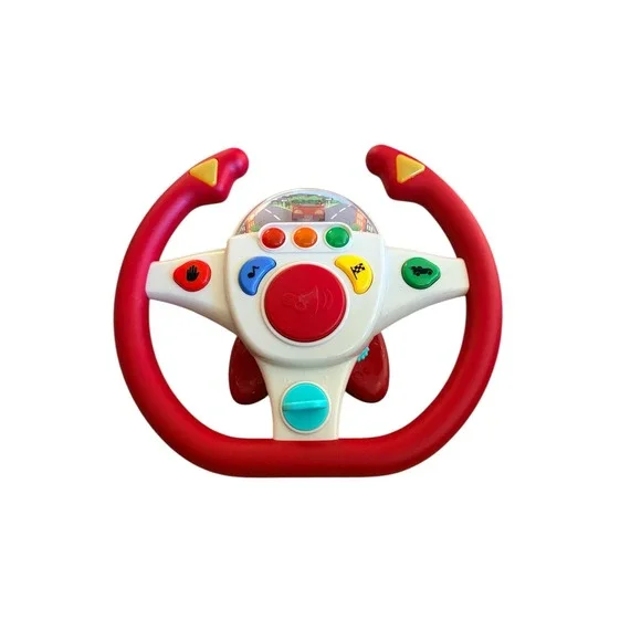 Battat Zoom Zoom Driving Wheel Interactive Toddler‎ Car Toy with Lights & Sounds