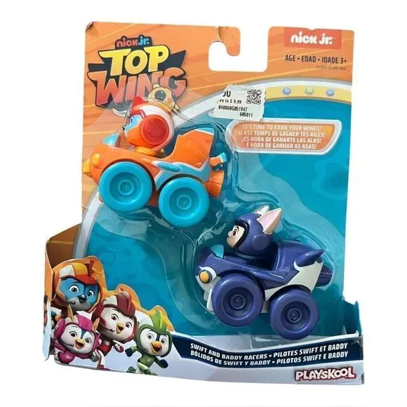 Top Wing Swift & Baddy Bat Racers Toy Cars Set Nick Jr. New