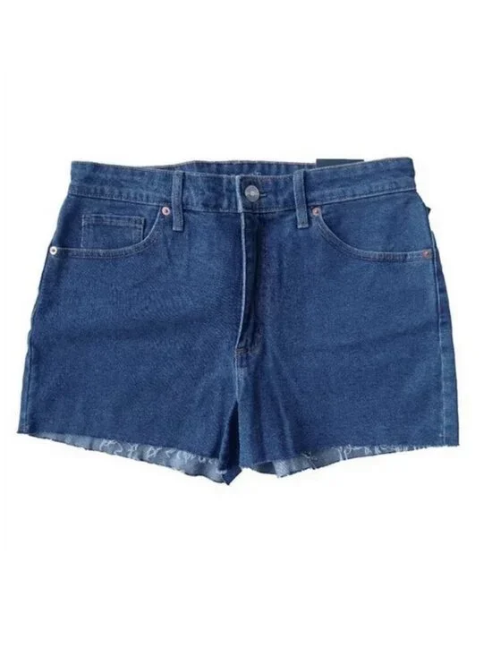 WILD FABLE Shorts Denim Cotton Shorts Medium Wash Denim Target Mom Short