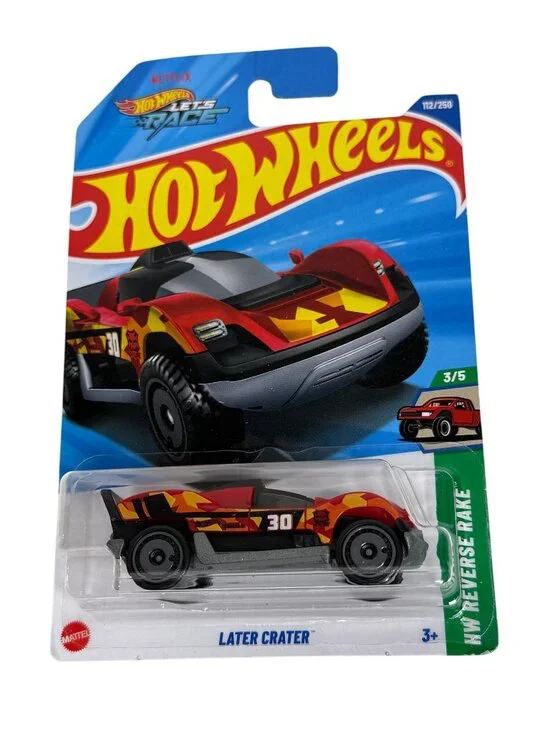 Hot Wheels Later Crater Reverse Rake Lets Race Diecast Car