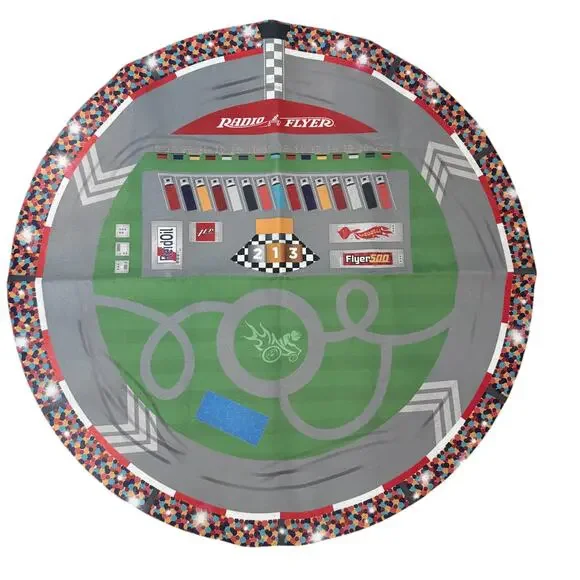Radio Flyer 500 Super Speedway Ride On Toy Round About Play Mat Reid Oil for Kid