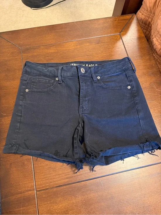 Black American Eagle Denim Shorts