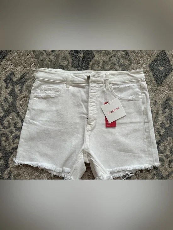 Love2Eve White Denim Jean Shorts
