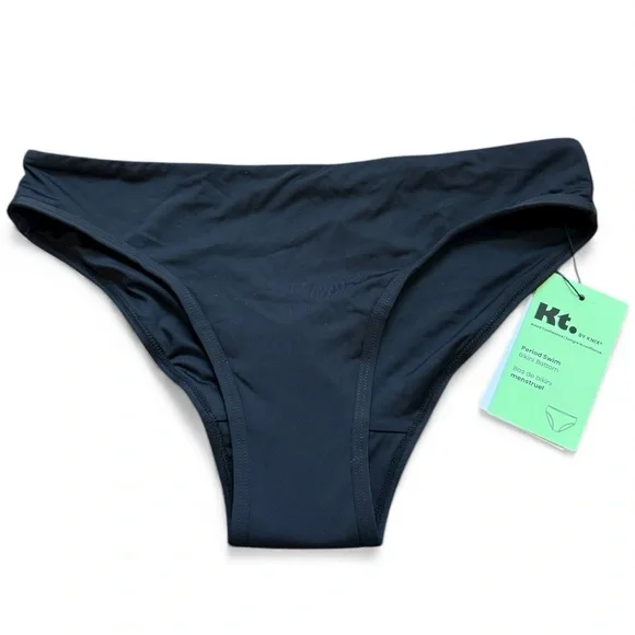 NWT KT. By Knix Classic Black Period Bikini Bottom Size Medium
